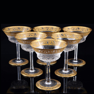 St. Louis Cristal Gold Champagnerschalen